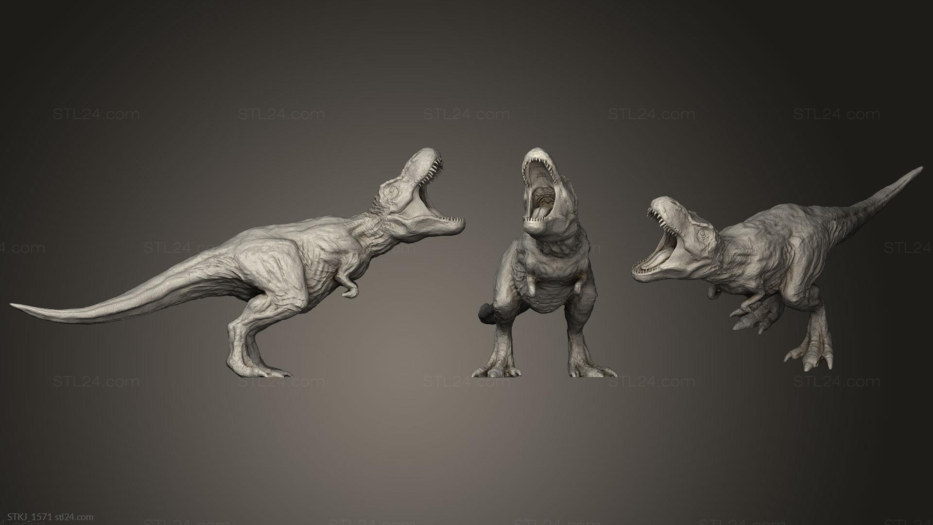 Animal figurines - T Rex Jurassic Park, STKJ_1571. 3D stl model